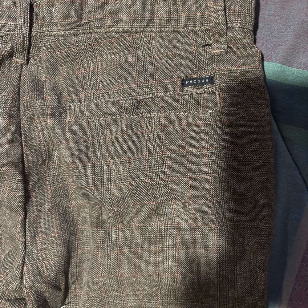 PacSun Brown Dress Pants with Textured Fabric like new